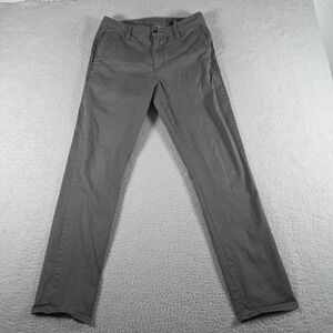 Vuori The Rise The Shine Collins Chino Pant Size 30 Gray/Cocoa Mens